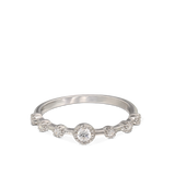 Anillo Delicado, Plata 925 bañada en rodio, Zirconia cúbica artificial