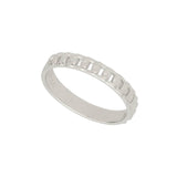 Anillo Delicado, Plata 925 bañada en rodio, Sin piedra