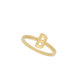 Anillo Delicado, Bañado en oro, Sin piedra