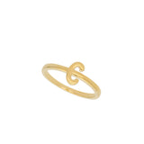 Anillo Delicado, Bañado en oro, Sin piedra