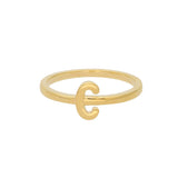 Anillo Delicado, Bañado en oro, Sin piedra
