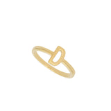 Anillo Delicado, Bañado en oro, Sin piedra