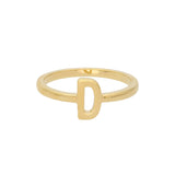 Anillo Delicado, Bañado en oro, Sin piedra