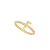 Anillo Delicado, Bañado en oro, Sin piedra