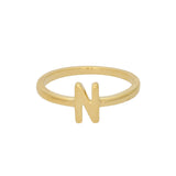 Anillo Delicado, Bañado en oro, Sin piedra