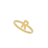 Anillo Delicado, Bañado en oro, Sin piedra