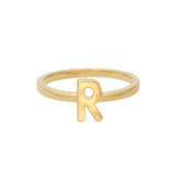 Anillo Delicado, Bañado en oro, Sin piedra
