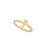 Anillo Delicado, Bañado en oro, Sin piedra
