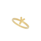 Anillo Delicado, Bañado en oro, Sin piedra
