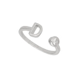 Anillo Delicado, Plata 925 bañada en rodio, Zirconia cúbica artificial