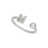 Anillo Delicado, Plata 925 bañada en rodio, Zirconia cúbica artificial