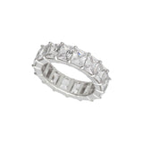 Anillo Delicado, Plata 925 bañada en rodio, Zirconia cúbica artificial