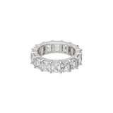 Anillo Delicado, Plata 925 bañada en rodio, Zirconia cúbica artificial