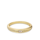 Anillo Delicado, Bañado en oro, Zirconia cúbica artificial