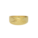 Anillo Delicado, Bañado en oro, Sin piedra