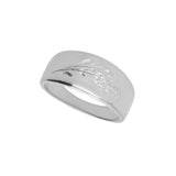 Anillo Delicado, Plata 925 bañada en rodio, Sin piedra