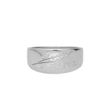 Anillo Delicado, Plata 925 bañada en rodio, Sin piedra