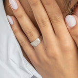 Anillo Delicado, Plata 925 bañada en rodio, Sin piedra