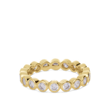Anillo Delicado, Bañado en oro, Zirconia cúbica artificial