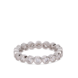 Anillo Delicado, Plata 925 bañada en rodio, Zirconia cúbica artificial
