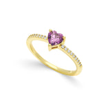 Anillo Delicado, Bañado en oro, Zirconia cúbica artificial