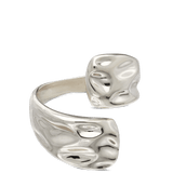 Anillo Delicado, Plata 925 bañada en rodio, Sin piedra