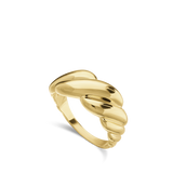 Anillo Delicado, Bañado en oro, Sin piedra