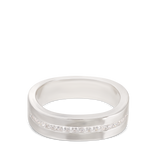Anillo de Declaración, Plata 925 bañada en rodio, Zirconia cúbica artificial