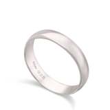 Anillo Delicado, Plata 925 bañada en rodio, Sin piedra