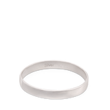 Anillo Delicado, Plata 925 bañada en rodio, Sin piedra