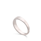 Anillo Delicado, Plata 925 bañada en rodio, Sin piedra