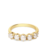 Anillo Delicado, Bañado en oro, Perla cultivada