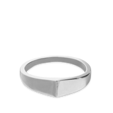 Anillo Delicado, Plata 925 bañada en rodio, Sin piedra