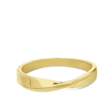 Anillo Delicado, Bañado en oro, Sin piedra