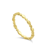 Anillo Delicado, Bañado en oro, Sin piedra