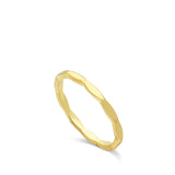 Anillo Delicado, Bañado en oro, Sin piedra