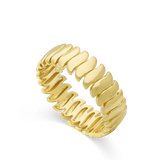 Anillo Delicado, Bañado en oro, Sin piedra
