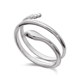 Anillo Delicado, Plata 925 bañada en rodio, Zirconia cúbica artificial