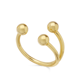 Anillo Delicado, Bañado en oro, Sin piedra