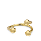 Anillo Delicado, Bañado en oro, Sin piedra