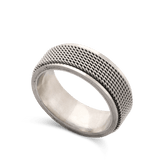 anillo de hombre, Acero inoxidable, Sin piedra