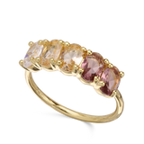 Anillo Delicado, Bañado en oro, Zirconia cúbica artificial