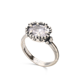 Anillo Delicado, Plata de Ley 925, Zirconia cúbica artificial