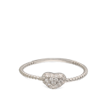 Anillo Delicado, Plata 925 bañada en rodio, Zirconia cúbica artificial