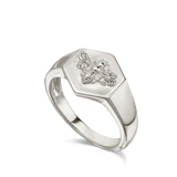 Anillo Delicado, Plata 925 bañada en rodio, Zirconia cúbica artificial