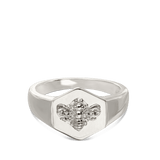 Anillo Delicado, Plata 925 bañada en rodio, Zirconia cúbica artificial