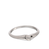 Anillo Delicado, Plata 925 bañada en rodio, Zirconia cúbica artificial