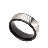 anillo de hombre, Acero inoxidable, Sin piedra