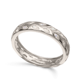 Anillo Delicado, Plata 925 bañada en rodio, Zirconia cúbica artificial
