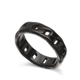 anillo de hombre, Acero inoxidable, Sin piedra